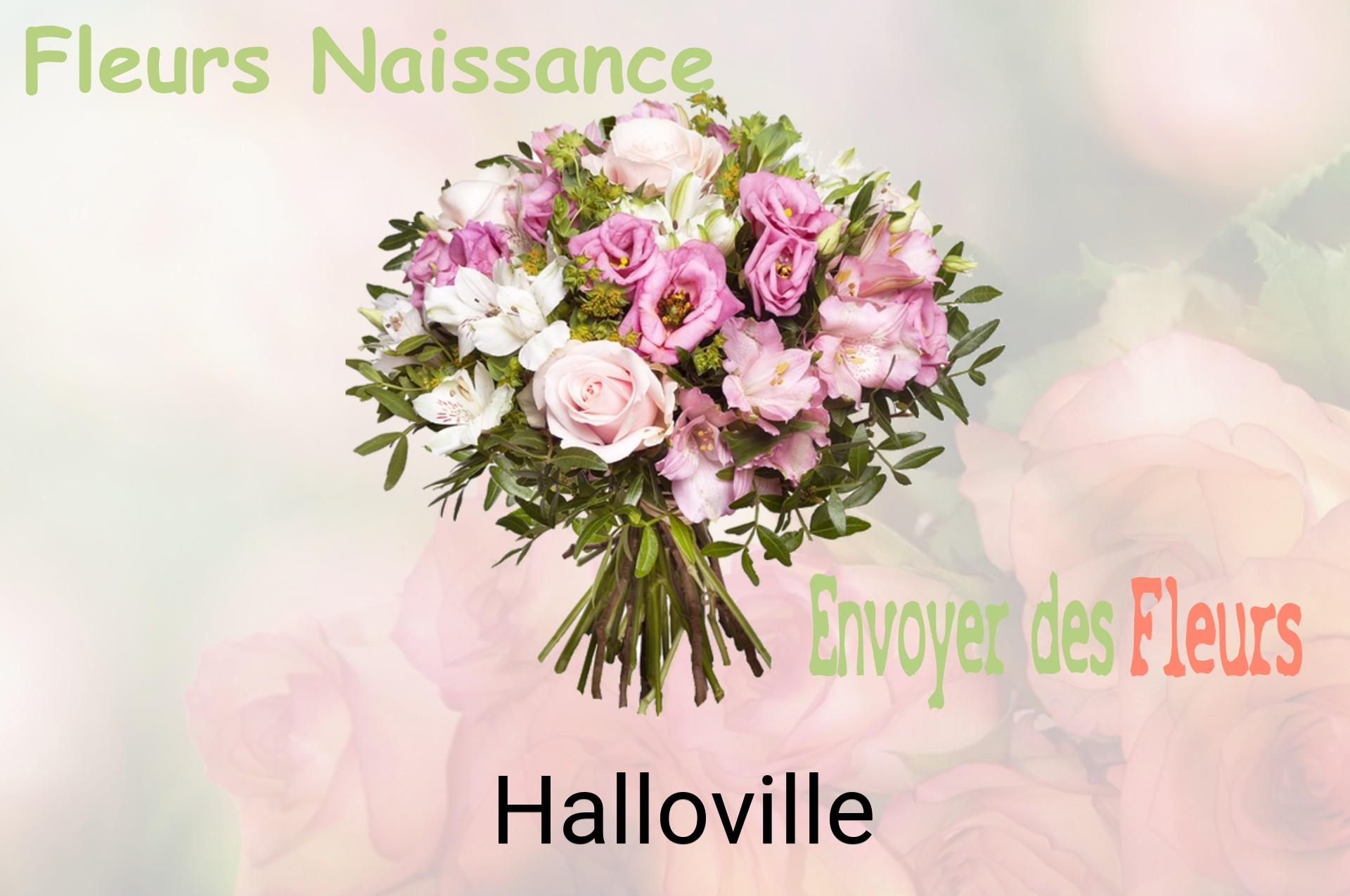 Bouquet de fleurs de naissance livré à Halloville